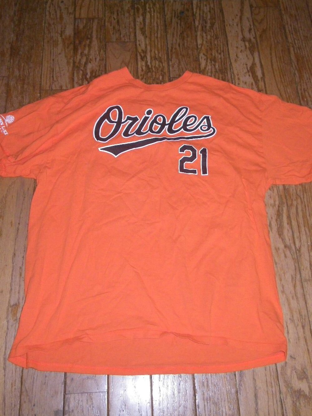 Unisex Baltimore Orioles MLB Austin Hays #21 100% Cotton Short Sleeved T-Shirt